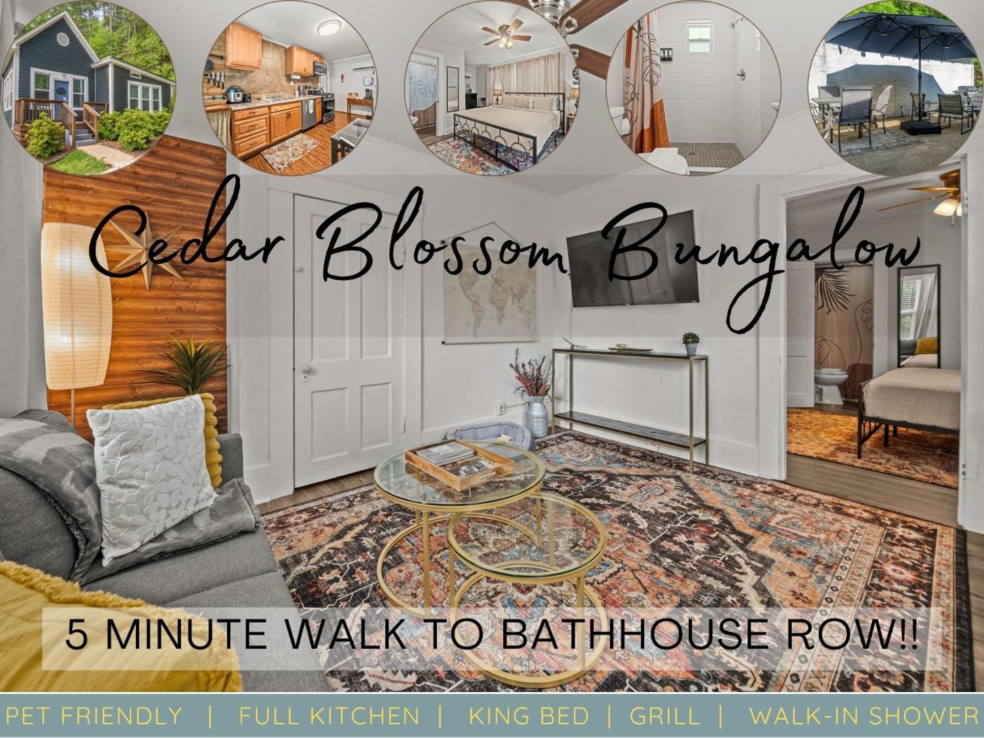 Cedar Blossom Bungalow Is A Cozy Getaway With A 5 Minute Walk To Downtown! Hot Springs Zewnętrze zdjęcie